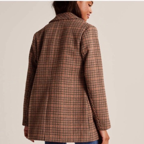 Wool-Blend Blazer Coat - Picture 6 of 7